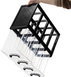 Desktop Organizer with 4 Drawers, Clear Plastic Storage Drawer Unit, Small Desk Organizer Storage Box, Durable Storage Bin Container Case for Countertop Stationery Pens Makeup Office Supplies