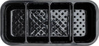 Restaurantware Stainless Steel Utensil Holder 1 Count 7 x 3.3 x 5.1 Inches Durable Cutlery Storage Flatware Organizer Rust-Resistant Sink Caddy Silver Kitchenware Holder