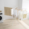 Clothes Drying Rack Tripod Aluminum-4rods16 Clips,Portable Foldable Drying Rack,Space-Saving,Drying Rack Clothing for Laundry Bedroom Household RV Camping