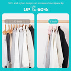 HOUSE DAY Premium Velvet Hangers 100 Pack Light Pink, Non-Slip Flocked Felt Hangers, Sturdy Clothes Hanger with 360° Rotatable Hook, Heavy Duty Durable Slim Coat Hanger for Closet Space Saving