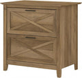 Bush Home Key West 2 Drawer Lateral File Cabinet in Reclaimed Pine, Document Storage for Home Office, Accent Chest with Drawers