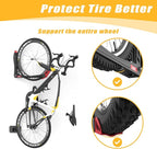 TORACK BIKEPAL No Lifting Swivel Bike Racks, Space Saving Wall Mounted Bike Holder for Garage, Bike Wall Hangers for Vertical Bike Storage (4 Pack)