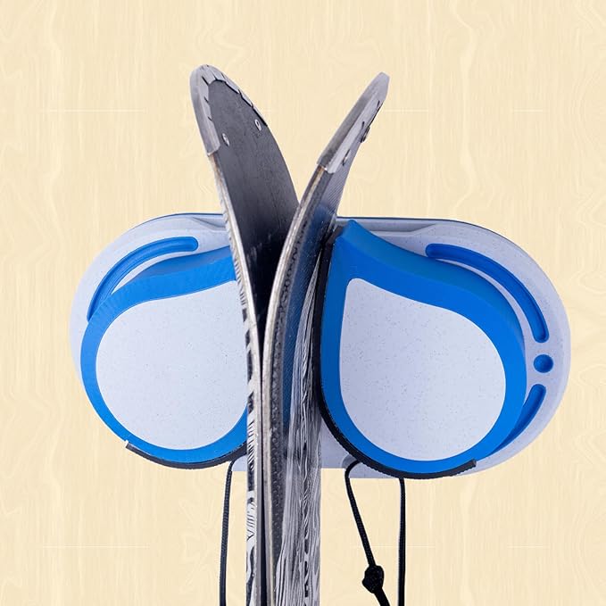 Ski & Snowboard Wall Mount 1 Pack for Garage - Fits Any Board,Holds Up to 25lbs,Damage-Free Storage,Space-Saving Winter Gear Organizer for Home & Garage,Blue