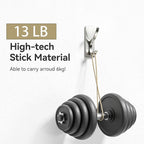 pickpiff Brushed Nickel Self Adhesive Coat Hooks for Hanging: 13LB Extra Strong Stainless Wall Hook for Towel, Utensil, Backpack, Hat, Sturdy Metal Hanger for Bathroom, Kitchen, Door, 10 Pack