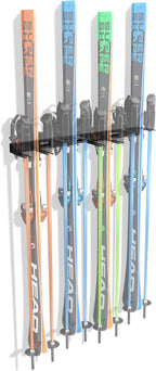 Koova Heavy Duty Steel 32" Ski Rack for Garage Wall Storage