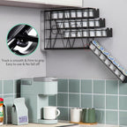 FlagShip K Cup Holder for Keurig Pods Coffee Pod Storage 4 Tier K Cup Drawer Organizer for Counter (28 Pods Capacity)