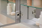 Kohler 56552-NA Embark Premium XL Mirrored Medicine Cabinets for Bathroom, Deep Rectangular Storage with Adjustable Shelves and Mirrored Doors, 25 in. W x 36 in. H