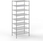 24" Deep x 36" Wide x 86" Height Wire Shelving Kit | 8-Tier | NSF Commercial Storage Rack Unit