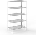 24" Deep x 42" Wide x 74" Height Wire Shelving Kit | 5-Tier | NSF Commercial Storage Rack Unit