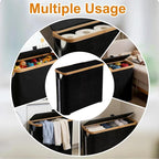 Toilet Paper Roll Storage, Bathroom Slim Toilet Paper Storage with Lid for 12 Rolls, Ultimate Bathroom Organizer with Anti-Slip Base, Black 30L