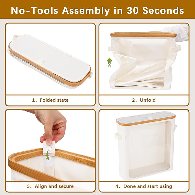 Livole 2-in-1 Toilet Paper Storage with Lid Toilet Paper Basket- 20 Regular Rolls or 15 Mega Rolls Extra Large Toilet Paper Organizer for Bathroom, Beige