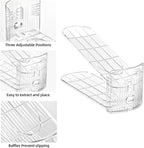 Shoe Slots Organizer，15Pack Shoe Stackers for a Pair of Shoes,Adjustable Shoe Rack with Three Levels，Shoe Storage Shoe Space Saver