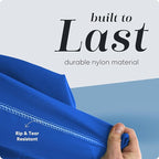 Handy Laundry Bag Shoulder Strap Extra Large - Drawstring Locking Closure, Durable Material, Heavy Duty Stitching, Hands Free Carrying - Perfect College Dorm (Blue, 30" x 40")