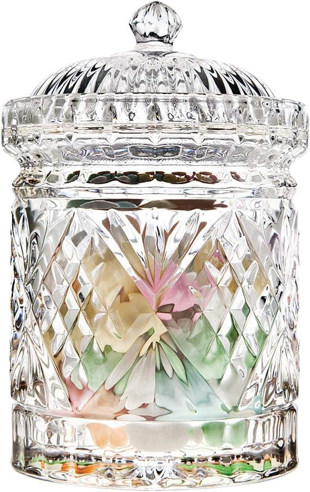 Godinger Canister Set, Crystal Glass Canisters Food Storage Candy Jars - Dublin Collection, Set of 3