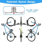 WALMANN BIKEPAL No Lifting Wall Mounted Swivel Bike Rack, Bike Wall Hangers for Garage Space Saving Vertical Bike Storage(1 Pack)
