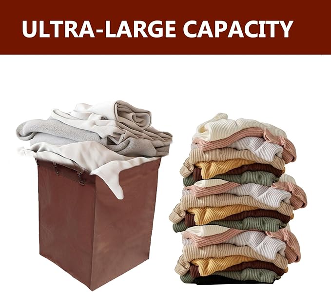 Buhelyc Thickened Oxford Cloth Storage Bag Replacement Liner Bag for Laundry Cart Removable Storage Bag for Commercial/Home(Color:Brown)