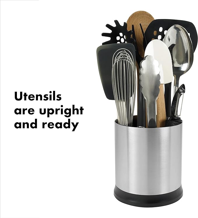 OXO Good Grips Stainless Steel Rotating Utensil Holder