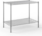 24" Deep x 42" Wide x 34" Height Wire Shelving Kit | 2-Tier | NSF Commercial Storage Rack Unit