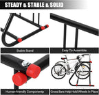 Commercial Bike Rack Outdoor, Metal Bicycle Parking Rack Stand, 5 Bike Commercial Bike Rack Garage Floor for Retail Shopping Centers, Schools, Backyards, Bike Shops