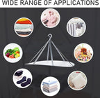 1 Tier Folding Mesh Clothes Drying Rack with Internal Fixation Stackable Sweater Drying Rack Portable Hanging Laundry Rack for Sweater,T-Shirt,Delicates,Swimsuit (2 Pack)