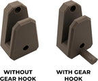 Horizontal Wall Ski Holder – Space-Saving Ski Wall Mount for Garage & Home Storage | Holds 1 Pair of Skis | Mountain, Snowflake & No Design Styles (Black, Snowflake | Without Gear Hook)