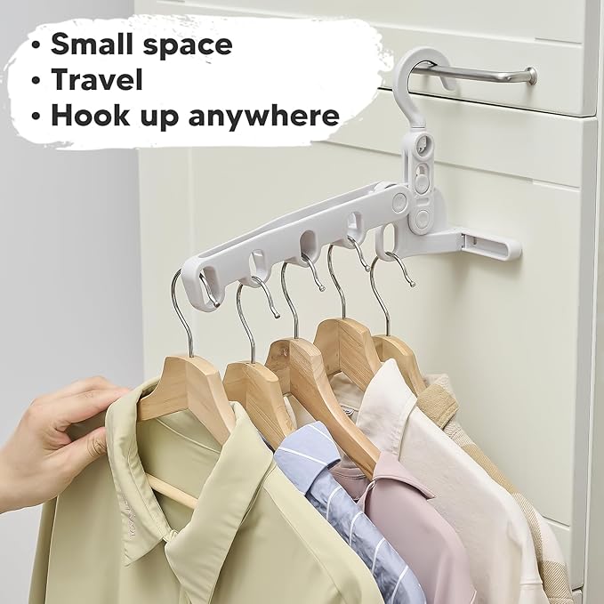 GorillaLine Go - Folding Clothes Drying Rack - Travel Essentials for Laundry - Portable and Collapsible with Hook - Clothes Rack Cruise Ship Essentials, RV, Traveling and Small Room