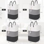 Woven Laundry Basket for Clothes,100 L Large Rectangle Laundry Hampers with Beads Tassel, Nursery Storage Basket for Toys, Tall Dirty Clothes Hamper for Bedroom Aesthetic, Laundry Room Organization