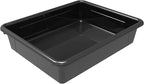 Storex Letter Size Flat Storage Tray – Organizer Bin for Classroom, Office and Home, Black, 5-Pack (62516A05C)