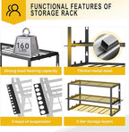 Spacecare Power Tool Organizer- Power Drill Tool Holder- Heavy Duty Tool Shelf & 1 Pack 3 Layers Tool Rack Cordless Drill Holder- Floating Tool Shelf Wall Mounted Tool Storage Rack for 4 Drill Holders