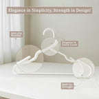 Utopia Home Plastic Hangers 30 Pack - Perfect Space Saving Clothes Hanger - Durable and Strong - Perfect Closet Organizers with Shoulder Grooves (White)