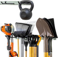 StoreYourBoard 36" Garage Tool Organizer Wall Mount | Garden Tool Organizer System | Heavy Duty Garden Tool Storage Rack for Yard Tools Rakes Shovels 250lbs Garage Organization | 4 PVC Coated Hooks