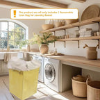 Buhelyc Thickened Oxford Cloth Storage Bag Replacement Liner Bag for Laundry Cart Removable Storage Bag for Commercial/Home(Color:Yellow)