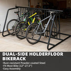 Commercial Grid Bike Rack-59" Length Single & Double Sided 10 Holders Floor Bike Parking Rack Stand, Bicycle Storage Stand for Garage,Store,School,Park Storage & Universities Power Coated Steel