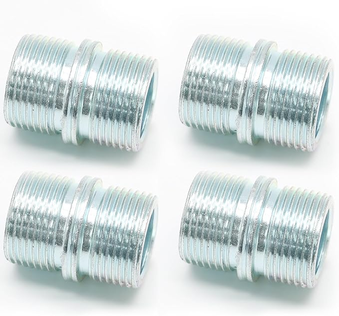 Luomorgo 4 Pcs 1"/25.4mm Wire Shelf Connectors, Metal Rack Connector Pole Connector for Storage Shelf Wire Shelving Unit Replacement Parts