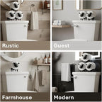 Sheep Toilet Paper Holder 3-Pack, Black Sheep Funny Bathroom Decor, Free Standing Cute Animal Toilet Paper Organizer, Unique Bathroom Accessories, Modern Farmhouse Decor, No Assembly, Gift-Ready