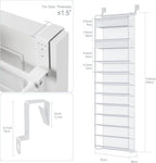Whitmor 27 Pair Over The Door Shoe Organizer, 11 Tier Hanging Shoe Organizer, Heavy Duty Metal & Mesh Shoe Holder, Hanging Shoe Rack for Closet Organizer & Storage,74.8"L x 21.7"W x 7.5"H, White