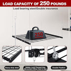 4x4 Garage Ceiling Storage Racks With Crank Lift, Garage Overhead Storage Racks For High Ceilings 10–12 Ft, 250 Lbs Load Capacity, All-Steel Frame, Garage Organization System (4 x 4)