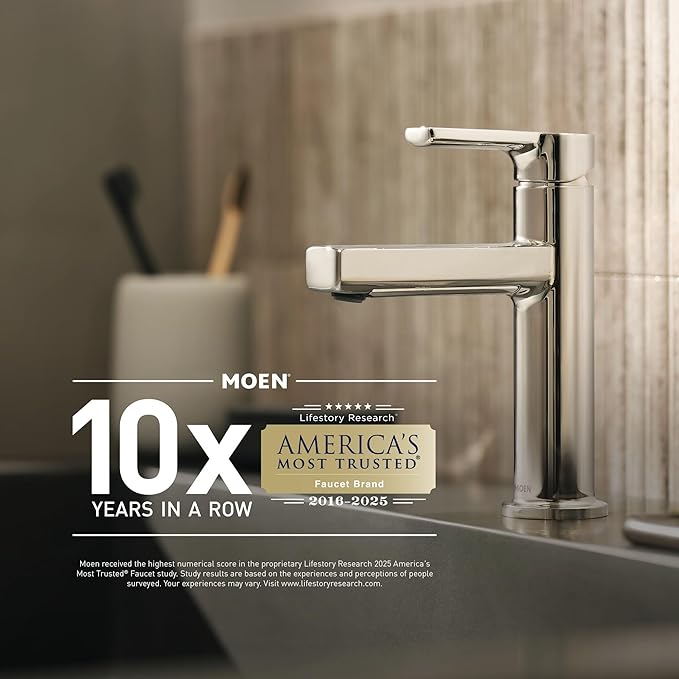 Moen DN8324CH Retreat Collection 24-Inch Bathroom Single Towel Bar, Chrome (Pack of 2)