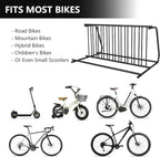 Bike Rack, Commercial 10-Bike Capacity Dual Side Outdoor Bike Rack Stand, Stable Lightweight Bike Parking Stand Floor for Front Yards, Stores, Schools, Storefronts, Workplace