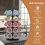 40 Pods Capacity Very Easy Assembly K Cup Holders,K Cup Holder, K Cups Holder,K Cup Carousel, Coffee Pods Holder Storage Organizer Stand