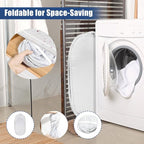 Collapsible Laundry Baskets, Upgrade Pop Up Laundry Hamper with Convenient Bags, Foldable Laundry Basket Mesh Light Weight, Easy to Carry Clothes Hampers for Laundry, Dorm, Toys, Travel White