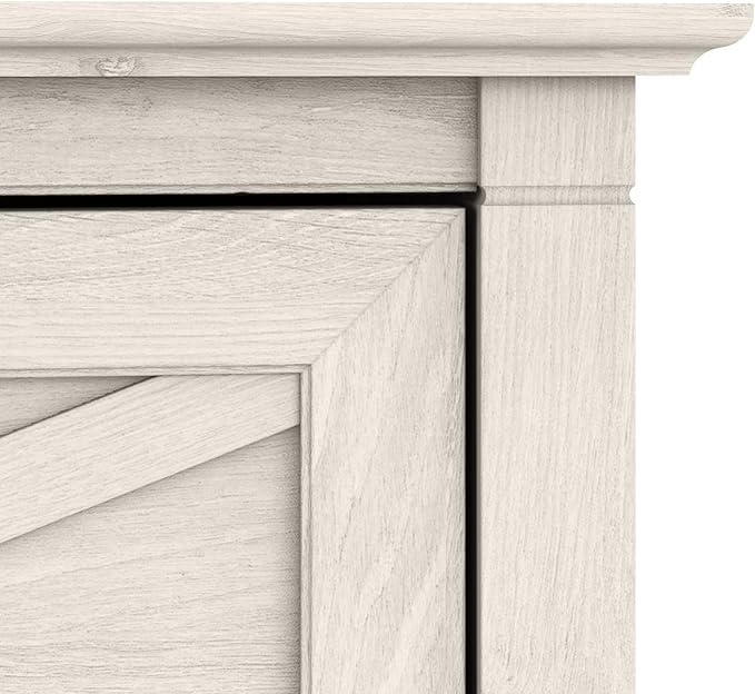 Bush Home Key West 2 Drawer Lateral File Cabinet in Linen White Oak, Document Storage for Home Office, Accent Chest with Drawers