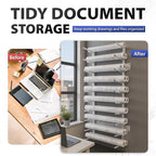 Wall Mount Blueprint Storage Rack Hanging File Roll Poster Display Rack Heavy Duty Roll File Holder for Construction Plan Posters Vinyl RollsHigh Map Capacity 320 lbs