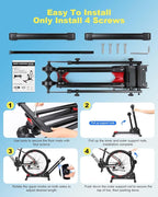 WSDCAM Bike Stand, 2-in-1 Vertical & Horizontal Storage Rack Adjustable, Foldable Bicycle Floor Stand for Garage Indoor Outdoor Small Spaces, Bike Rack Fits 16-29" Road/Mountain Bikes, Repair Stand