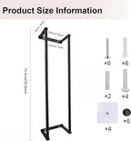 Bathroom Towel Storage Rack,28 Inch Stainless Steels Towel Racks for Bathroom, Wall Mounted Organizers and Storage Shelves for Bathroom,Black