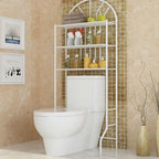 Over The Toilet Storage, 3-Tier Bathroom Organizer Over Toilet Rack, Bathroom Space Saver Shelving Furniture Behind Toilet Storage