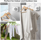 Mbillion Retractable Clothesline 13.8Ft Heavy Duty Clothes Drying Laundry Line for Indoor Outdoor Retracting Hanging Clothing Drying with Retract Rotating Knob to Prevent Sagging