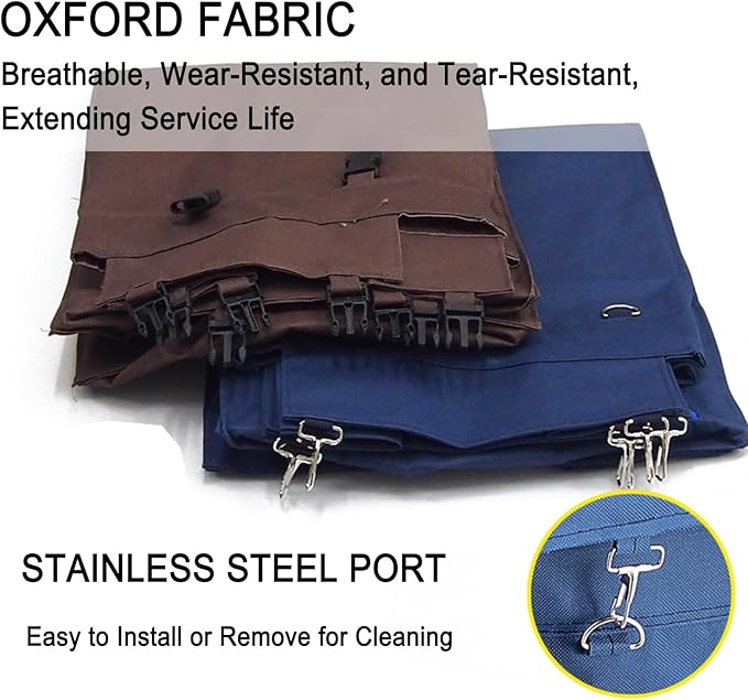 Commercial Rolling Laundry Basket Replacement Bag, Waterproof Oxford Cloth Cleaning Cart Liner for Utility Cart & Cleaning Cart(Blue)