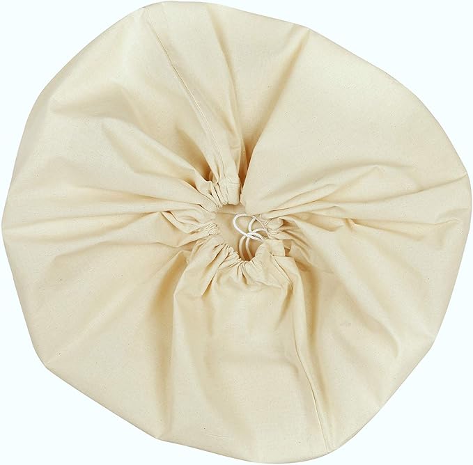 Urban Villa Laundry Bags 1-Pack 28”x36" Extra-Large Cotton Canvas Heavy Duty Washable Durable Travel Laundry Sacks with Drawstring Closure Reusable Hamper Liners for Dirty Clothes Delicates & Lingerie