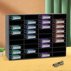 Mail Sorter Organizer, PVC Countertop Literature Organizer, Student Mailbox for Classroom, Desktop Bill Paper Organizer for Office Home School, 36 Compartments, Black